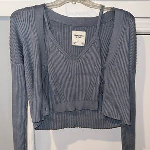 Abercrombie & Fitch Cardigan And Tank Set